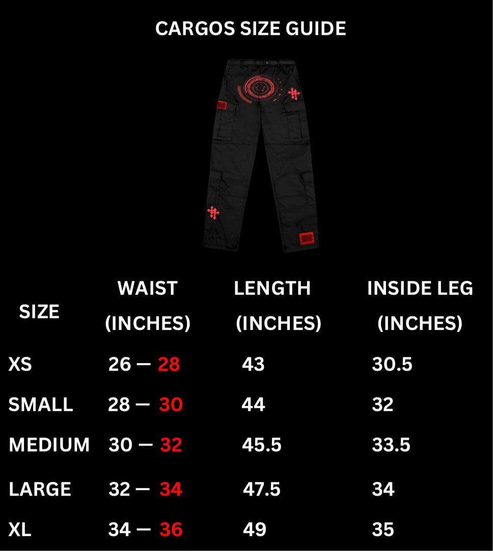 Shooters Cargos [Black/Red]